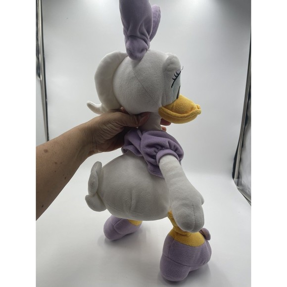 Disney Store Daisy Duck 15" Plush Purple Stuffed Animal Original Authentic - Picture 4 of 8